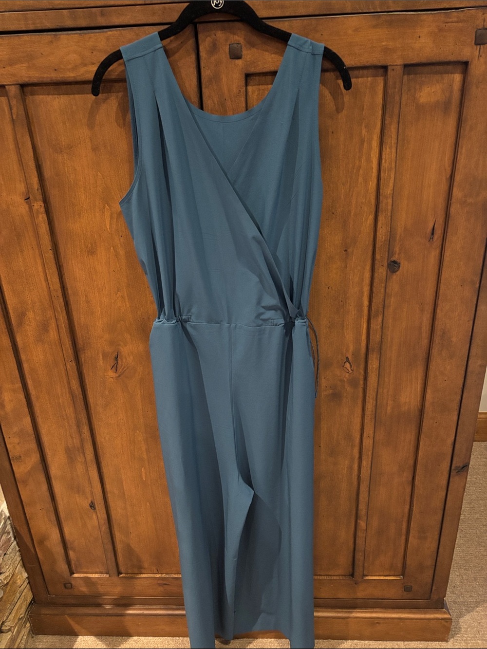 Title Nine Teal Blue Sleeveless Jumpsuit